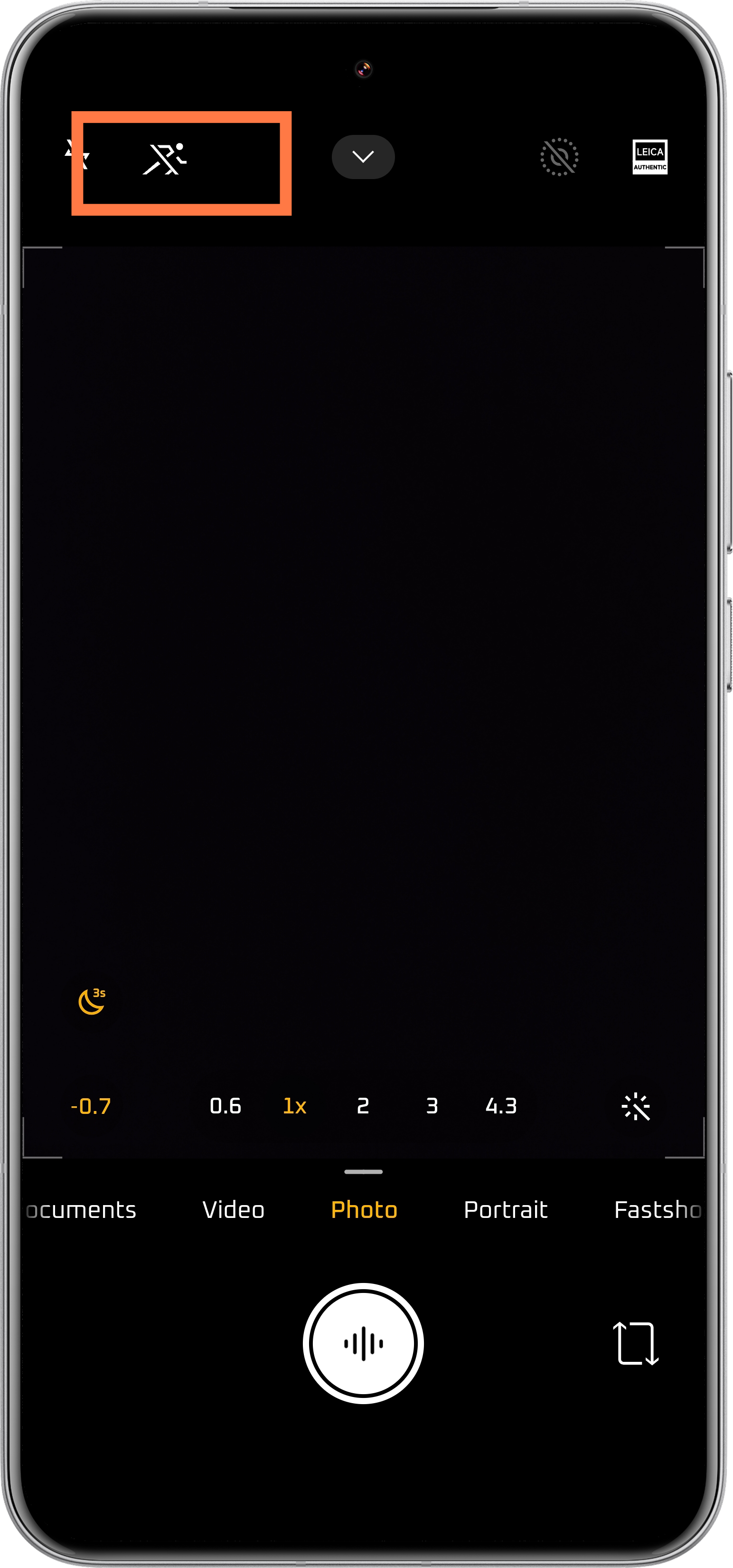 Xiaomi camera settings menu showing the Motion Capture toggle option for better photography